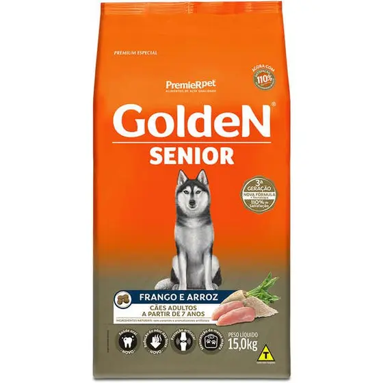 Ração Golden SENIOR 15kg - Sênior