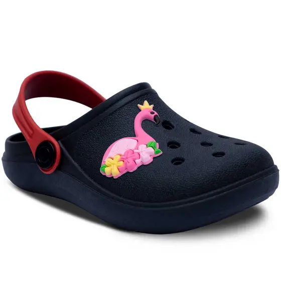 Sandalia Babuche Infantil Menina Flamingo Leve E Macio 12.33