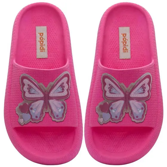 Chinelo Infantil Estilo Nuvem Nº 25 Ao 40 Slide Moda Feminina Menina Borboleta 12.84