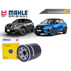 Filtro de Óleo Nissan Kicks 1.6 de 2017 a 2023 Original Mahle Metal Leve