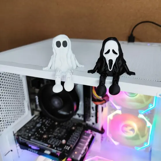 Fantasminha / Ghostface Decoração Setup Gamer Quarto Geek