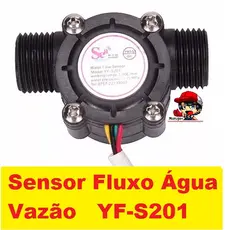 Kit Dosador Medidor Fluxo Água Yfs201 Automação irrigação vazão pra Arduino Esp32 home brew