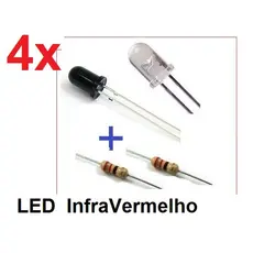 Kit LED Ir Infravermelho = Emissor Receptor Pra Automacao Arduino ___ Componentes Sensor VSOP1838 ou TSOP1838