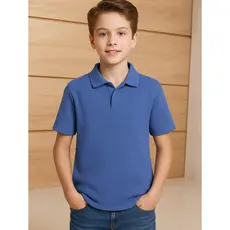 Camisa Polo Infantil Sem Botão Tricot Malha Premium Alta Qualidade