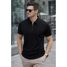 Camisa Polo Masculina Poliamida Premium Luxo Elegante