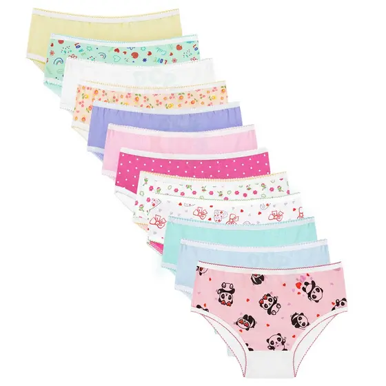 Calcinha Infantil Mista Kit 12 Peças Básico DCP Kids