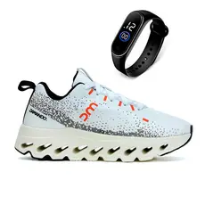 Tênis Masculino Caminhada Esportivo Alta performance Dm Damando SpintMax +Relogio
