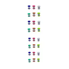 Copo Retratil Sanfonado Dobravel Festa Infantil Cores Sortidas Kit Com 12