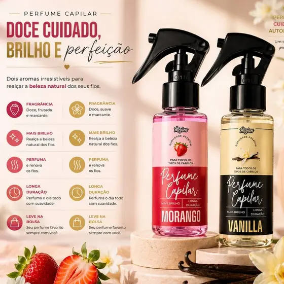 Perfume Capilar Vanilla 35ml e 60ml (Diversos Modelos - Feminino e Masculino)