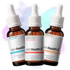 Kit SkinHealth Método 3R - Restaurador Reparador Renovador | Desafio 28 Dias Pele Renovada (Tratamento Completo)