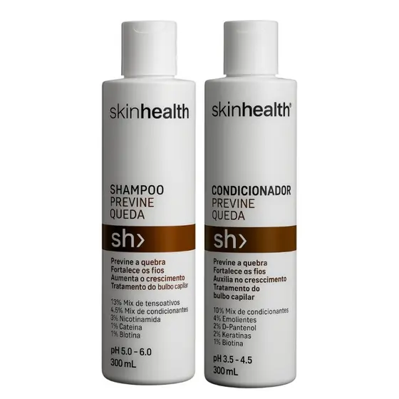 Kit Tratamento Anti Queda Skinhealth - Shampoo e Condicionador