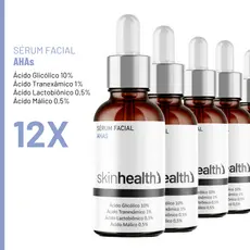 12 Sérum AHAs 30ml - Concentrado Em Ácido Glicólico + Tranexâmico + Lactobionico + Málico