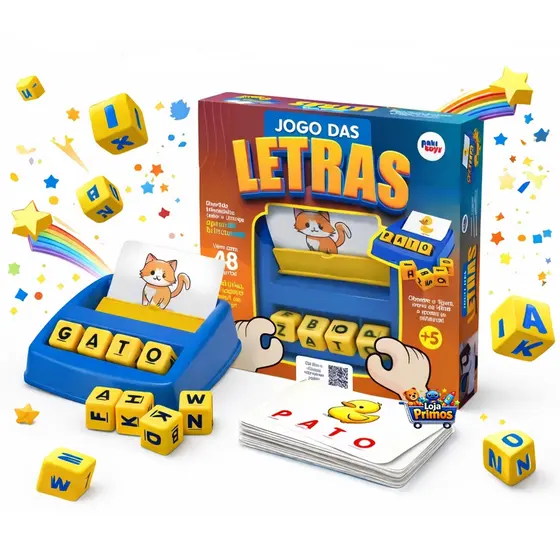 Brinquedo Educativo Jogo Das Letras Divertido
