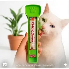 colher espremedora para sachê de gatos CHURU SHEBA TRULY WANPY e cães
