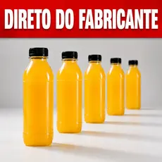 Garafas PET pra Suco 200ml / 300ml / 500ml Garrafinha com Tampa Caldo de Cana Envio Imediato