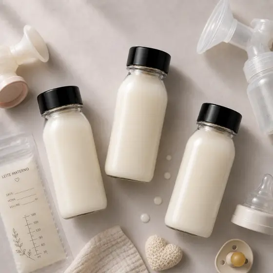 Kits Potes BPA Free 200ml ou 300ml ou 500ml p/ Leite Materno Papinha + Envio Imediato