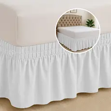 Saia Com Elástico 42cm Para Cama Box Casal, Queen e King Solteiro Tamanho Universal Premium Luxo