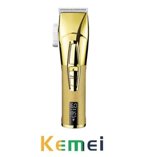 Maquina de Cortar Cabelo Profissional Kemei km 5096 com visor