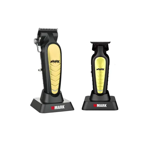 Maquina de Cortar Cabelo Profissional Wmark NG 138 + Acabamento NG 338