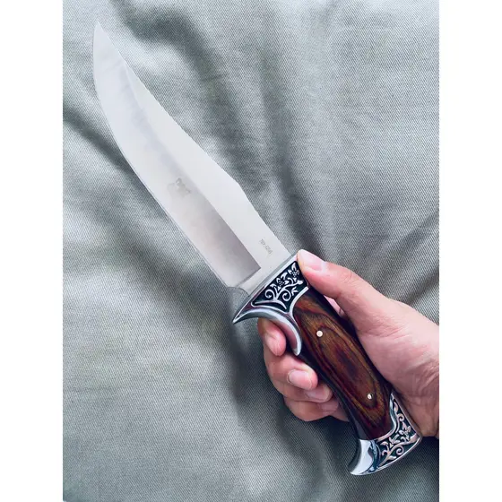 Faca De Caça Pesca Churrasco Luxo Fulltang Inox G56 Columbia