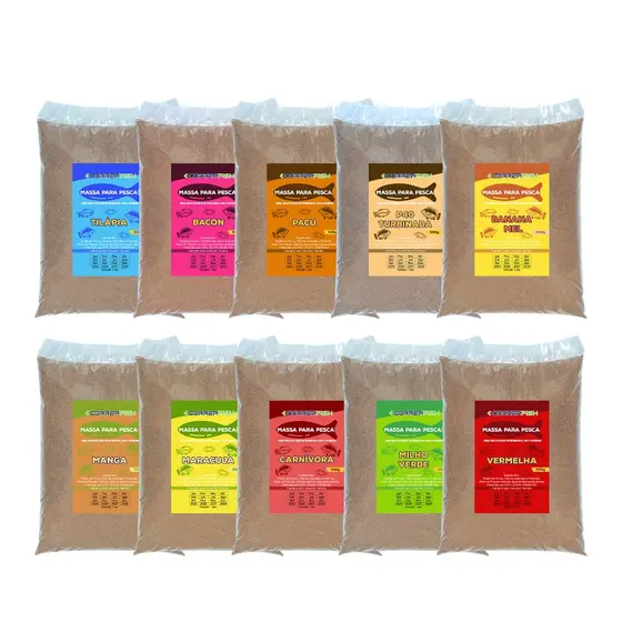 Kit 5 Massa Para Pesca Corrêa Fish Diversos Sabores