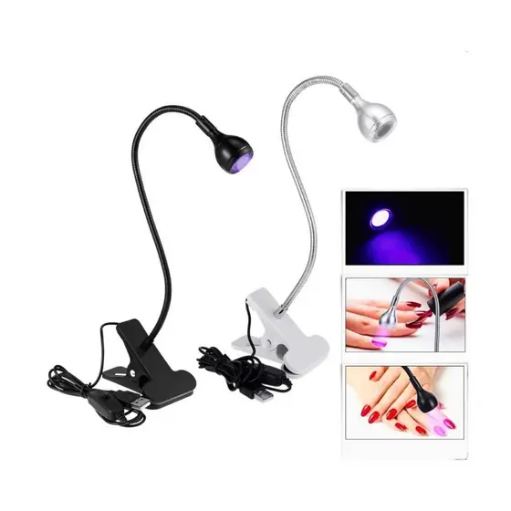 Luminária Led Uv Clip Cabine Secagem Unhas Esmaltes Nail
