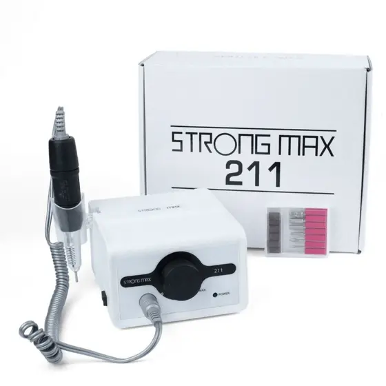 Lixadeira Elétrica Profissional Motor Strong 211 Nail Designer Podologo