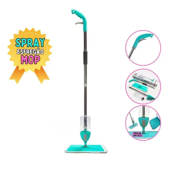 Esfregao Spray MOP Rodo Com Reservatório Refil Microfibra Rodo Magico Pronta Entrega