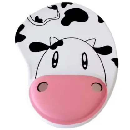 Mousepad Animais Vaquinha Presente Ergonômico Grande Lindo