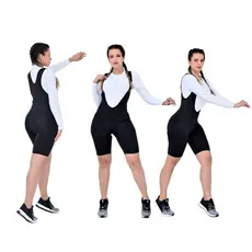 Short Bretelle Ciclismo Bike Mtb Feminino Com Forro Multigomos De Dupla Camada D90