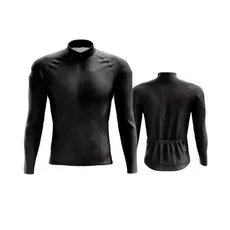 Camisa Ciclismo Bike Com Bolsos Traseiros Zíper Frontal E Proteção Solar UV Fator 50