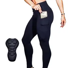 Calça Bike Ciclismo Feminino Cós Alto Com Forro Multigomos De Alta Performance D90