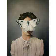 Quadro Decorativo Metamorfose do Silêncio - Arte Surrealista em Tela Canvas, Elegância e Inspiração, Pronto para Pend