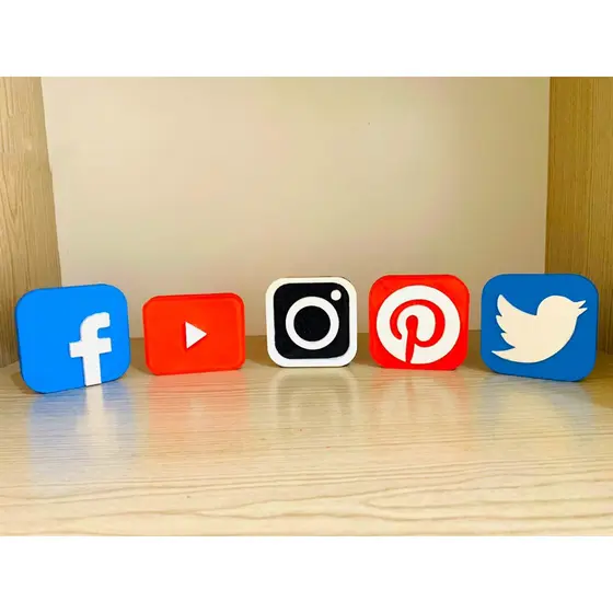 Logo Redes sociais, kit influencer blogueiro