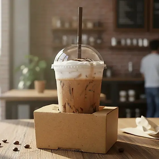 Delivery Seguro 100un Porta Copo Até 500ml Suporte de Copos de Papelão | Pare de Perder Bebidas