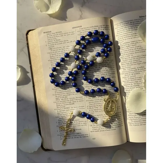Terço Nossa Senhora Aparecida Nss Das Graças Noivas Formatura Altar Decoração Luxo