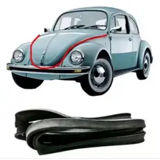 Borracha Vedação Capô Dianteiro Vw Fusca de Colar 4.20MTS