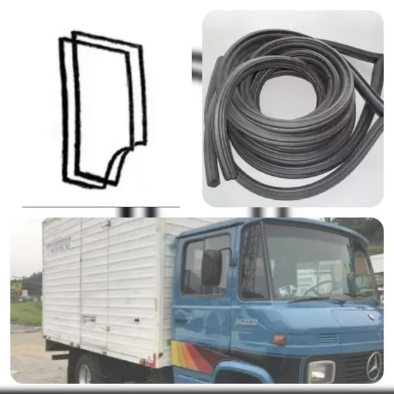 Jogo Borracha Porta Caminhão MB 608 / 708  Encaixe Perfeito