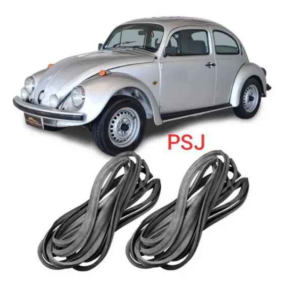 Jogo Borracha Porta VW Fusca / Modelo Original 59 a 96 aba larga