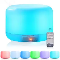 Umidificador Difusor Aromatizador Controle Remoto Ultrassonico Cores Led