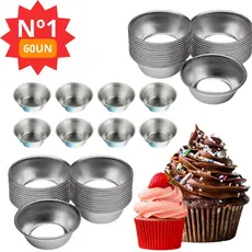kit 60 FORMAS PARA CUPCAKE BOLO MUFFIN Nº1 MINI BOLINHO