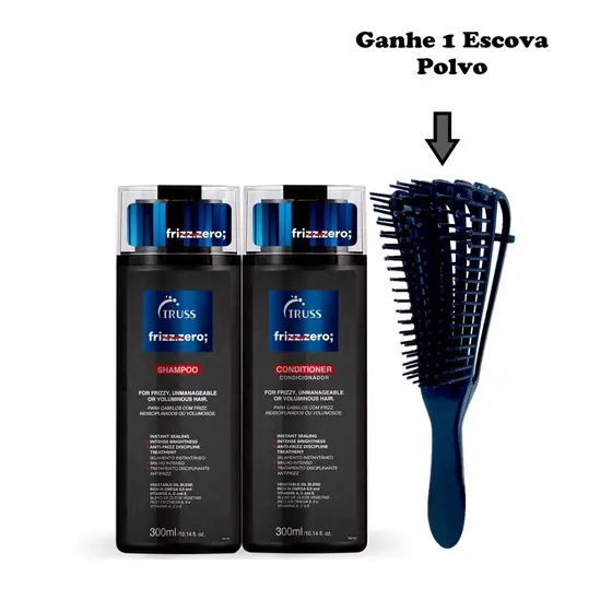 Kit Truss Frizz Zero Shampoo + Condicionador + Presente