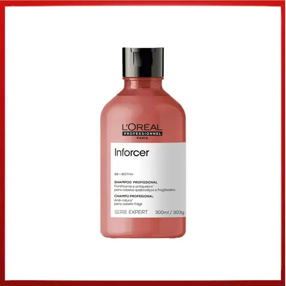Shampoo Loreal Inforcer 300ml Cabelos Quebradiços Fracos