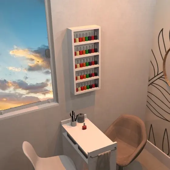 Nicho organizador para esmaltes salão de beleza