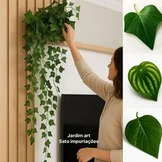 Planta Artificial 3x2M Vaso Trançado Rústico Decorativo