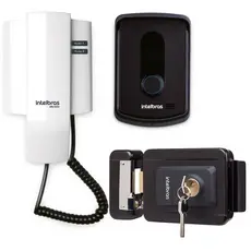 Porteiro Interfone Residencial Intelbras Campainha com Fio e Fechadura