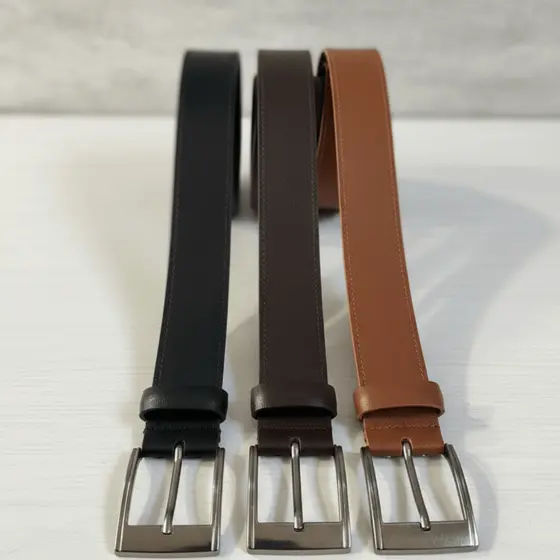 Cinto Masculino Regulável Ecológico Fivela Prata - 3 Cores