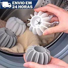 Esferas Bola De Lavar Roupa 4 Peças Silicone 5x5x3cm Lavanderia Para Máquina De Lavar Reutilizável