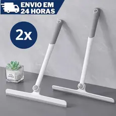 2 Rodo de Pia Limpa Vidro 360 Graus Limpador De Janela Dobrável Para Limpeza Doméstica Silicone