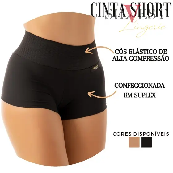 Calcinha Short Cinta Modeladora Compressão 10004
